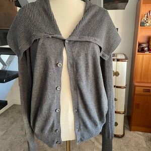 All Saints Spitalfields Cotton and Cashmere Cardigan